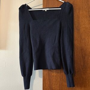 Z Supply Navy Square Neck Sweater